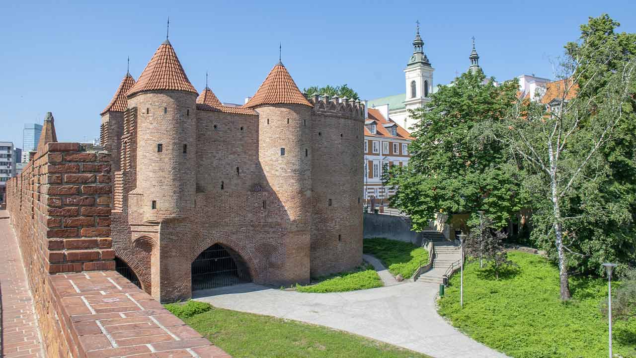La Barbacane de Varsovie Pologne