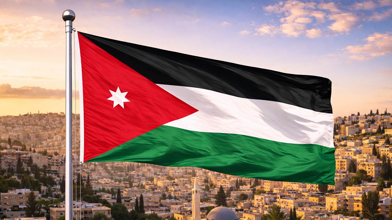 drapeau Jordanie